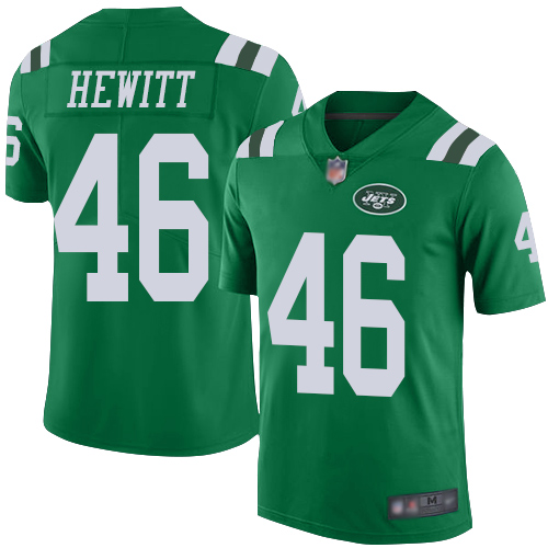 New York Jets Limited Green Youth Neville Hewitt Jersey NFL Football #46 Rush Vapor Untouchable->youth nfl jersey->Youth Jersey